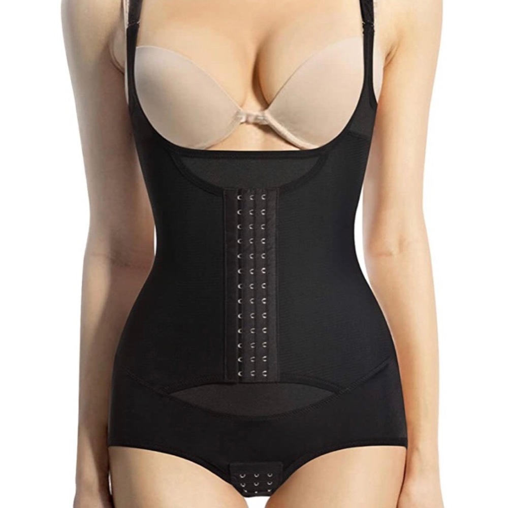 NWOT Black Corset Bodysuit